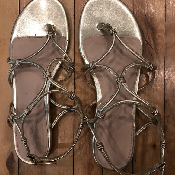 Aldo gold gladiator sandals 8/39 - Picture 3 of 5